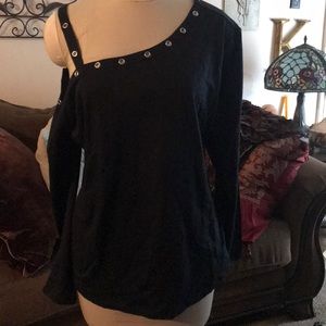 Venus One Shoulder Grommet Top 1X